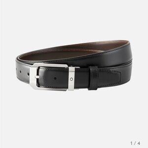 MONTBLANC BLACK/BROWN 30 MM REVERSIBLE LEATHER BELT
